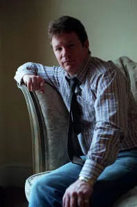 Jim Davidson Comedian / TV Presenter October 1998 Sitting on sofa at home