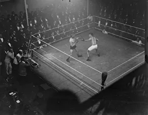 Jim Driscoll and Charles Ledoux seen here at the start of their European bantam weight
