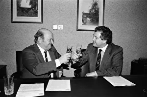 Jim Gregory, chairman of QPR announces the merger with Fulham FC to take effect