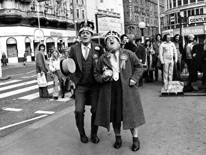 Jim and Meg are king and queen of the Buskers. It was a crowning moment for Jim Norris