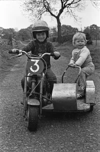 Brother Prints: Jim Whitt of Tipton, Staffs, is a well-known motorcycle scrambler