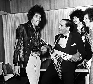 Jimi Hendrix, The Jimi Hendrix Experience with Jeremy Thorpe leader of the Liberal Party