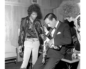Afro Prints: Jimi Hendrix, The Jimi Hendrix Experience September 1967 with Jeremy Thorpe at the Royal