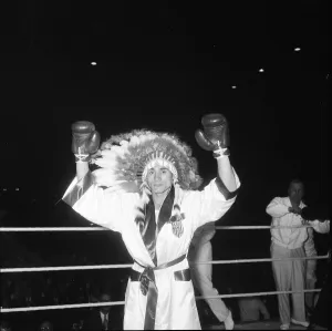 00112 Prints: Jimmy Caldwell USA seen here at a Amateur Boxing contest at Wembley against England 2nd