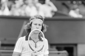 01229 Prints: Jimmy Connors v John McEnroe, Wimbledon Mens Semi Final, Thursday 30th June 1977