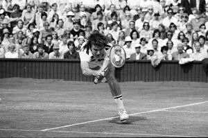 01229 Prints: Jimmy Connors v John McEnroe, Wimbledon Mens Semi Final, Thursday 30th June 1977