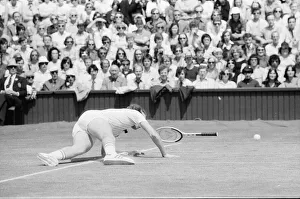 01229 Prints: Jimmy Connors v John McEnroe, Wimbledon Mens Semi Final, Thursday 30th June 1977