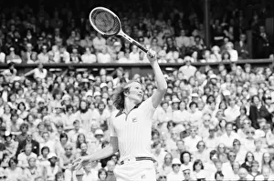 01229 Prints: Jimmy Connors v John McEnroe, Wimbledon Mens Semi Final, Thursday 30th June 1977
