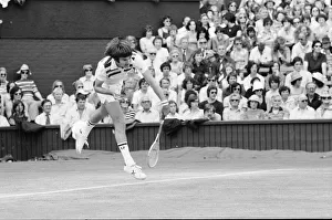 01229 Prints: Jimmy Connors v John McEnroe, Wimbledon Mens Semi Final, Thursday 30th June 1977