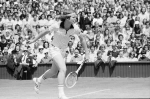 01229 Prints: Jimmy Connors v John McEnroe, Wimbledon Mens Semi Final, Thursday 30th June 1977