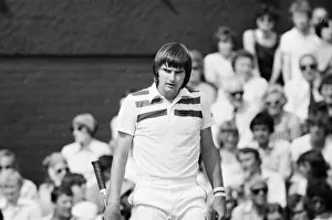 01229 Prints: Jimmy Connors v John McEnroe, Wimbledon Mens Semi Final, Thursday 30th June 1977