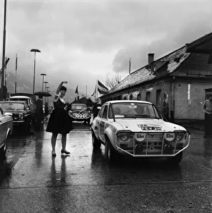 Motorcar Prints: Jimmy Greaves seen here at the Austrian border in the Daily Mirror World Cup Rally