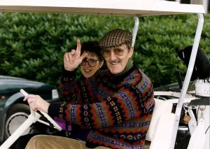 Jimmy Hill Chairman Of Coventry Football Club Seen Here With A Mystery Woman In A Golf
