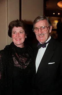 00236 Prints: Jimmy Hill Football Commentator December 1997 With unknown woman