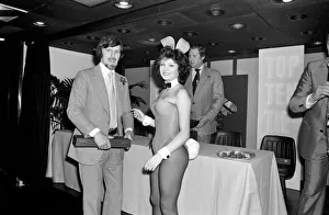 Hostess Prints: Jimmy Hill at the Tie Manufacturers Association Top Ten Tie men contest of Great Britain