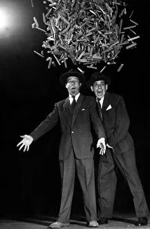 Jimmy Jewel and Ben Warriss seen here on the stage of the London Palladium about to have
