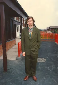 Jimmy Nail was the centre of attraction to the children of Walker as he returned to his