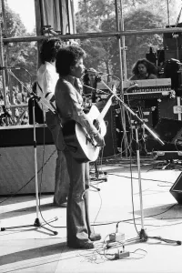 Joan Armatrading singer and songwriter performs to a reported 85