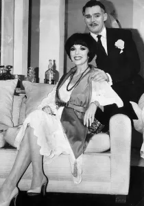 Ties Prints: Joan Collins the actress acting in the play The Last Night of Mrs Cheyney