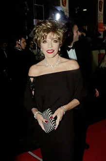 00194 Prints: Joan Collins Actress April 98 Arriving for the BAFT Aawards