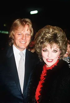 Lights Prints: Joan Collins actress with husband Peter Holm switches the Regent Street Christmas lights