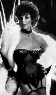 Joan Collins the actress posing for playboy magazine in March 1984
