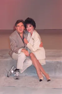 Author Prints: JOAN COLLINS AND ANTHONY NEWLEY IN STUDIO PHOTO CALL TO PROMOTE NEW BBC SERIES