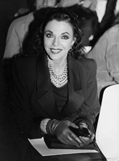 Images Dated 22nd March 1989: Joan Collins at fashion show 22 / 03 / 1989
