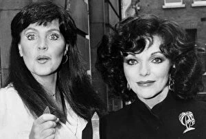 01415 Collection: Joan Collins and Pauline Collins at TV photocall - November 1980