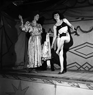 Joan Frost and Elsie Price seen here on stage performing Striptease