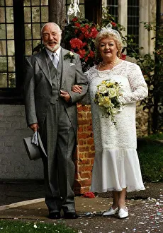 Joan Sims Actress and Actor Frank Middlemass in scene from the television series As Time
