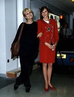 Images Dated 11th July 1993: Joanna Lumley actress at Heathrow airport