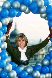 Occupation M Prints: Joanna Lumley Actress launching air miles appeal for Oxfam November 1988 Dbase MSI