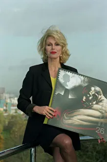 Joanna Lumley Actress November 98 Launching the new millennium stamp