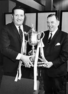 Smiles Prints: Jock Stein proudly shows off the Scottish Cup with Jimmy McGory. 27th April 1969