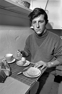 Jockey Barry Brogan at Oxnam. December 1969 Z12514-001