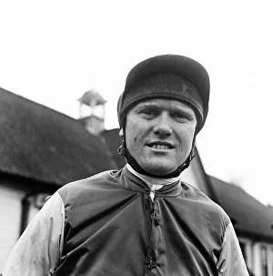 Jockey Terry Biddlecombe at Warwick Races before the second race. 12th February 1965