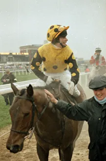 Jockey Tom Morgan on Yahoo after taking second place in the Gold Cup race at Cheltenham