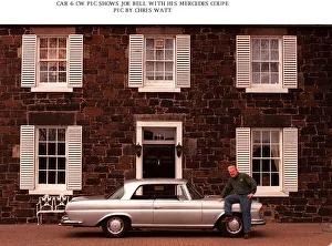 Mercedes Prints: Joe Bell outside his home with his Mercedes coupe car Supplement Road Record