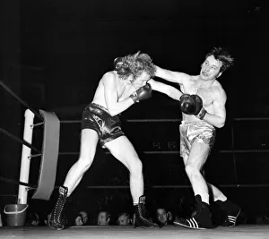 Joe Bugner Heavyweight Boxer January 1971 fighting Carl Gizzi at Royal Albert Hall
