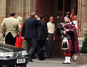 Joe Lewis at Culzean July 1997 Rangers Football Club tycoon in Scotland for