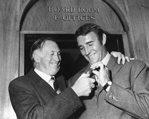 Joe Mercer & Malcolm Allison Manchester City FC Oct 1971 Joe Mercer former manager