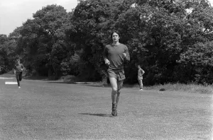 Footballers Prints: Johan Cruyff Ajax and Holland footballer June 1971 training as Ajax prepare for