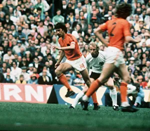 Johan Cruyff (Holland) in 1974 World Cup Final against West Germany West
