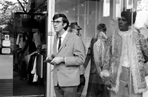 John Alderton, lead actor in the TV series Please Sir'filming in Kings road