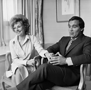 01022 Prints: John and Barbara Knox photographed in their suite at the Park Tower Hotel, Knightsbridge