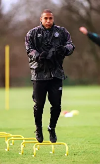 John Barnes Celtic coach November 1999 training session
