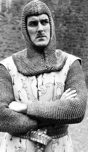 Stirling Prints: John Cleese filming the British comedy film Monty Python and the Holy Grail