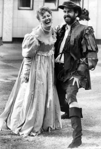 Shakespeare Prints: John Cleese and Sarah Badel at Taming of the Shrew photocall - June 1980