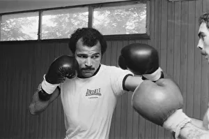 John Conteh vs Mate Parlov. WBC light-heavyweight title bout at Red Star Stadium